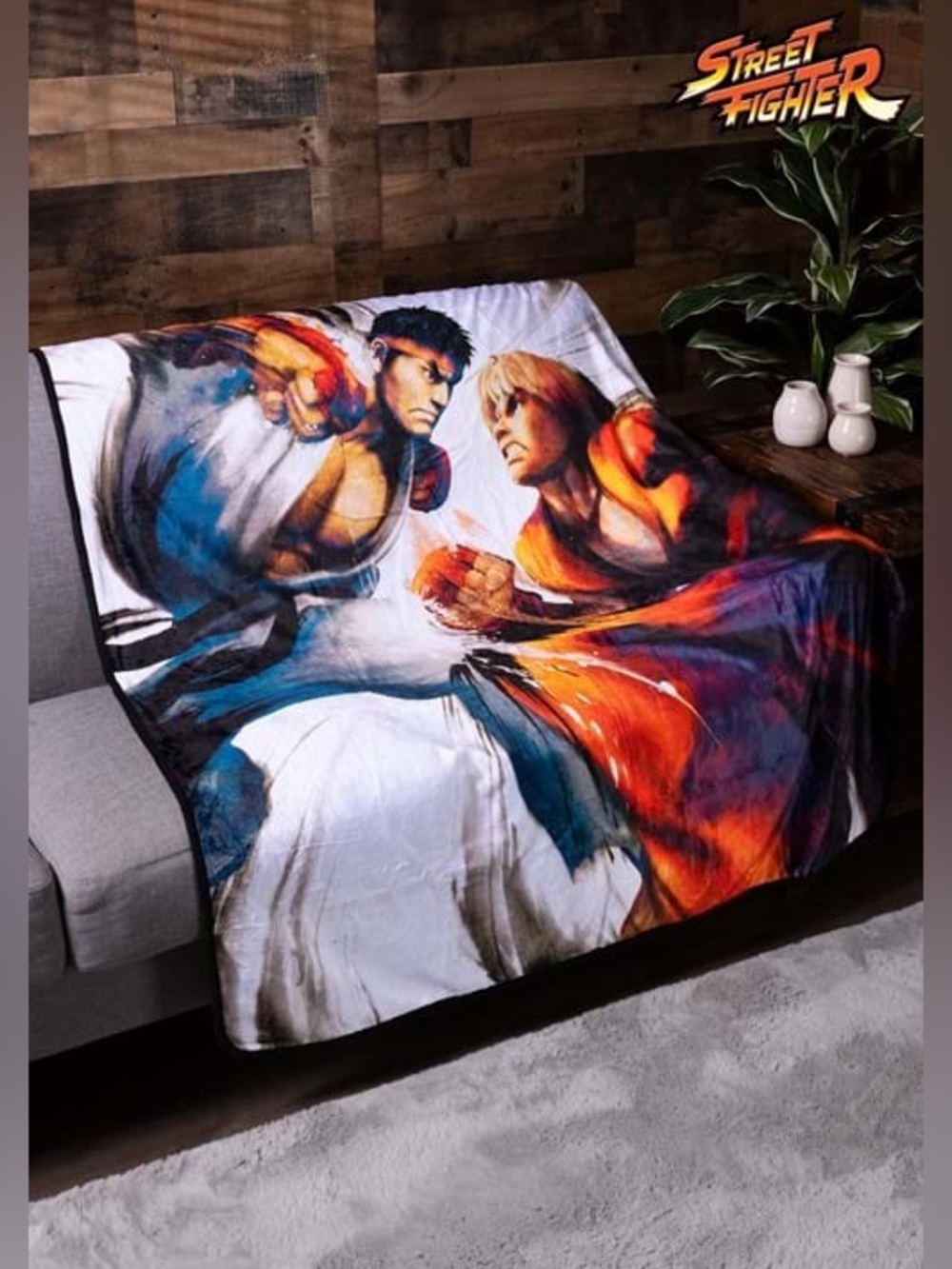 Street Fighter Comfy Throw Blanket